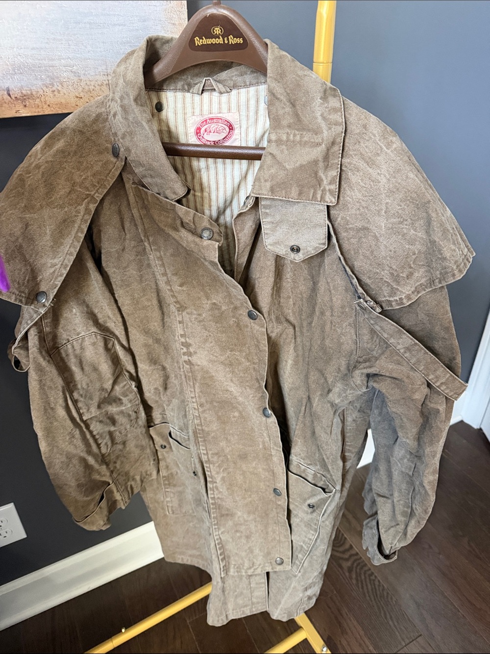 Vintage Australian Outback Men’s Brown Duster Coat